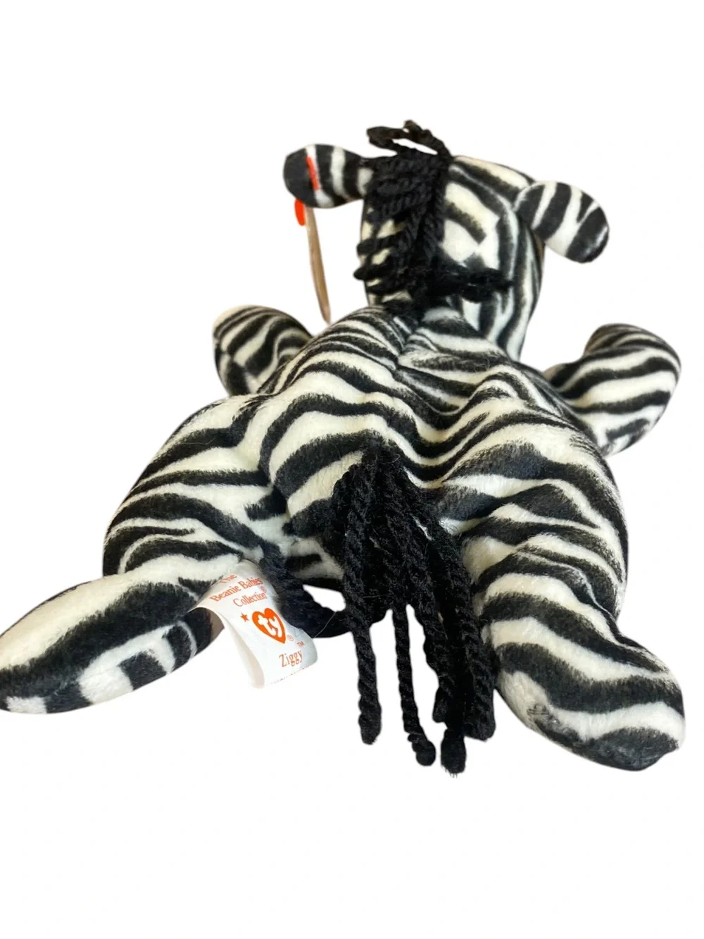 Ty Beanie Babies Ziggy the Zebra 1995 Original Retired Vintage Stuffed Plush